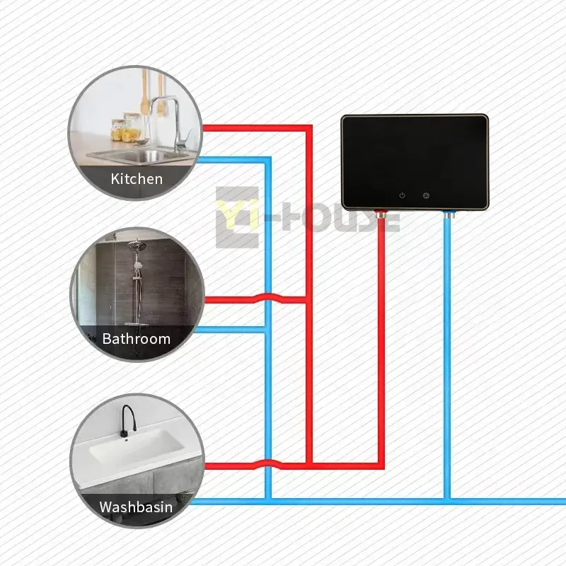 Manufacture supply 5500W smart portable instant electric water heaters