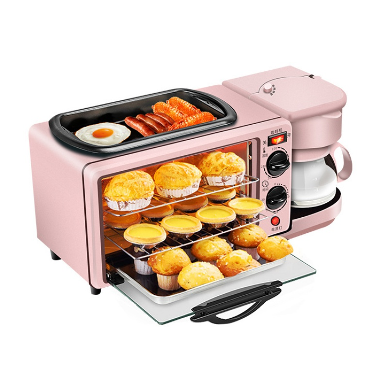 3 in 1 breakfast maker machine with hot plate and toaster oven and coffee maker & toast grill for sale