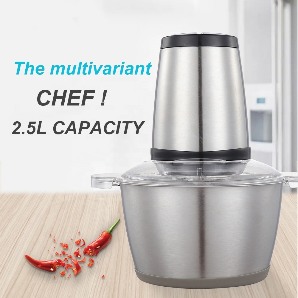 3L Big Capacity High quality 350W Stainless Steel bowl Electric Vegetable Chopper Slicer Blender Food Processor