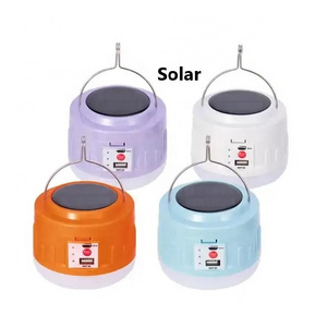 USB Rechargeable LED Solar Camping Light Multifunction Portable Emergency Solar Camping Lamp Solar Light