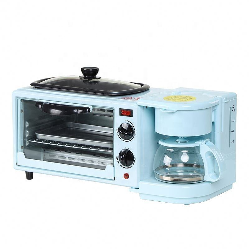 3 in 1 breakfast maker machine with hot plate and toaster oven and coffee maker & toast grill for sale