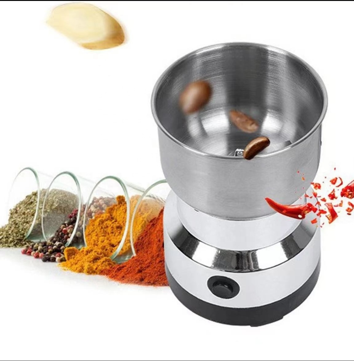 Portable Electric Stainless Steel Coffee Bean Grinding Machine