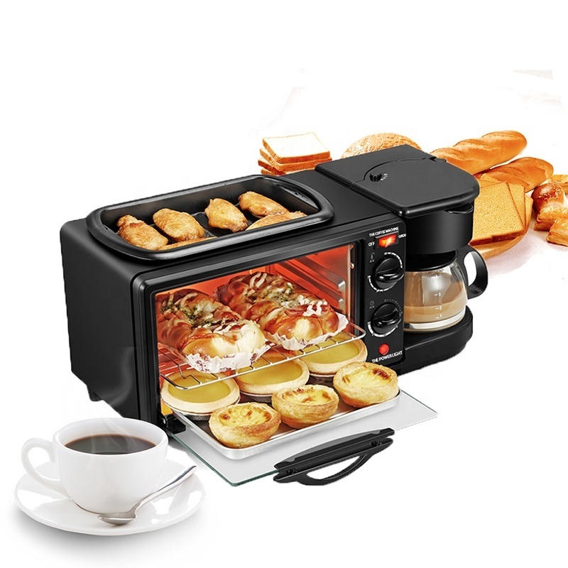 Home multi-function automatic cooking 3 in 1 breakfast makers electric 3 in 1 breakfast machine