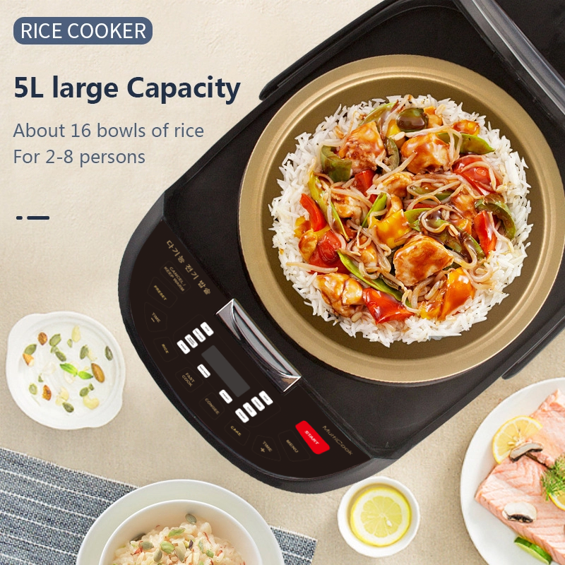 5L Smart Multi-Function Automatic Electric Digital Keep Warm rice cookers smart rice cooker silver crest rice cooker