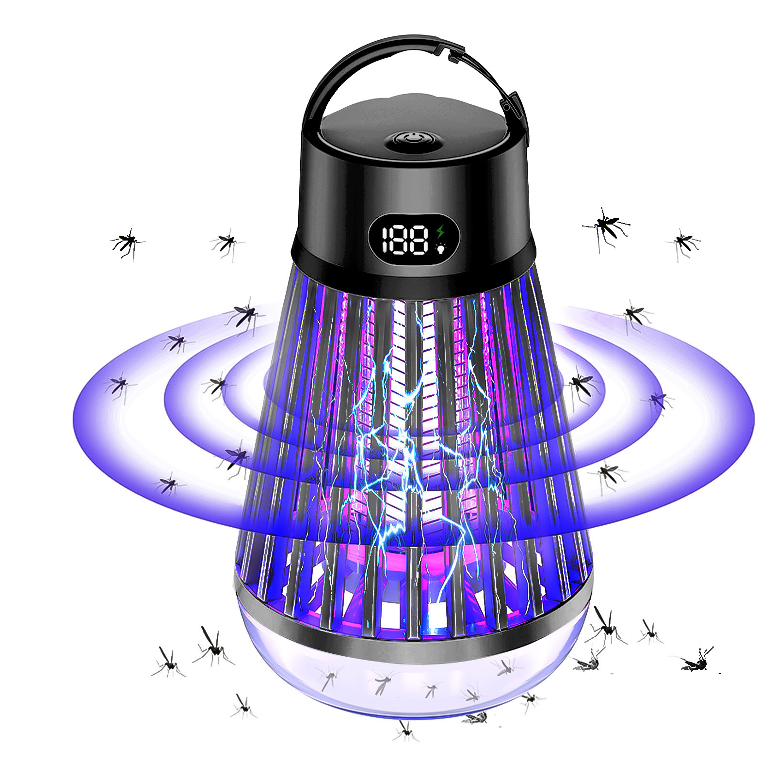 USB Rechargeable Silent Mosquito Killer Ultraviolet Light Mosquito Trap Insect Repellent