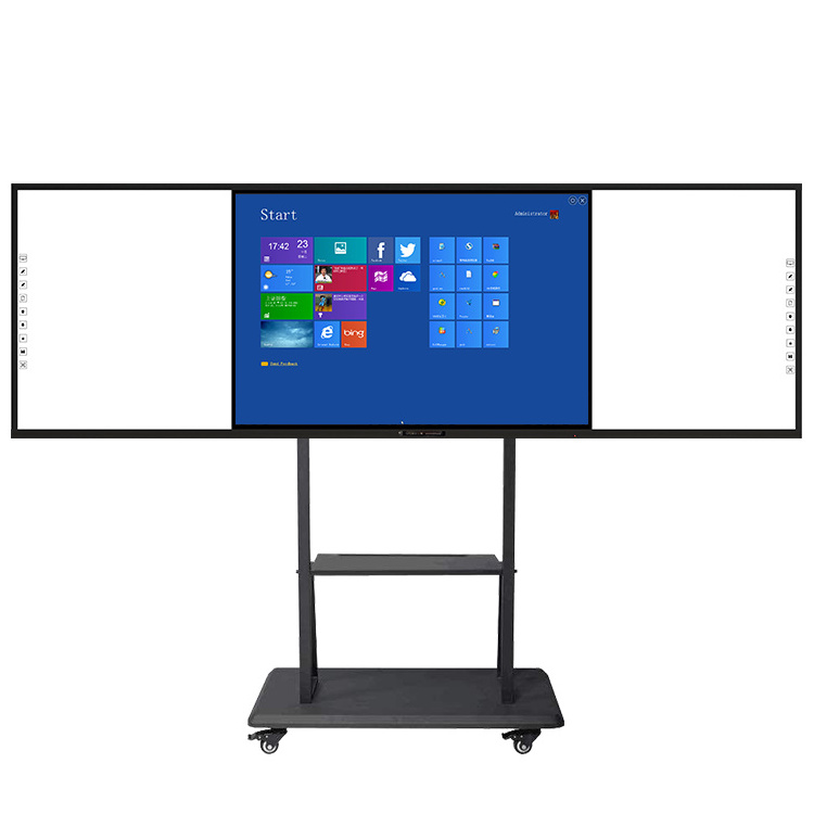 7 Days Delivery On Time Mobile Stand White Board Prices Tempered Glass Whiteboard 77 75 85 98 Inches Interactive Smart Board