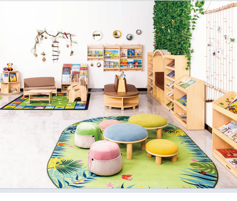 Wooden Cheap Daycare Furniture Classroom Reading Literacy Corner Preschool Nursery Kindergarten Furniture