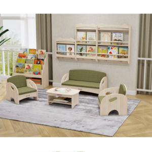 Wooden Cheap Daycare Furniture Classroom Reading Literacy Corner Preschool Nursery Kindergarten Furniture