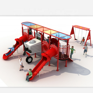 Daycare Outdoor Activity Play Structure with Slide for Toddlers Outdoor Playground Equipment Play Set Swing