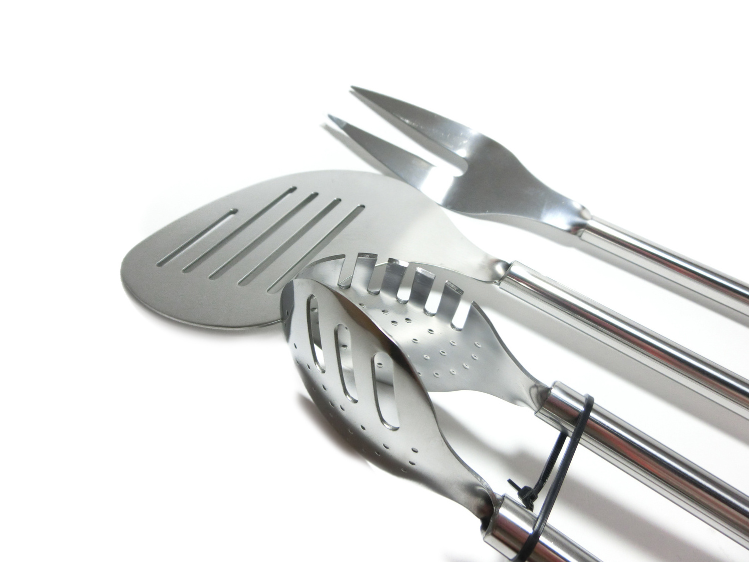 Hot Sale BBQ Tools Set 3 Pcs Including Fork Turner Shovel Bottle Opener Knife Outdoor Accessories