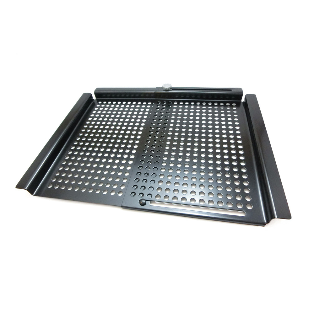 Custom BBQ Non-Stick Grid Metal Grill Expander Grilling Grid Black Non-Stick Coating Vegetable Grilling Grid