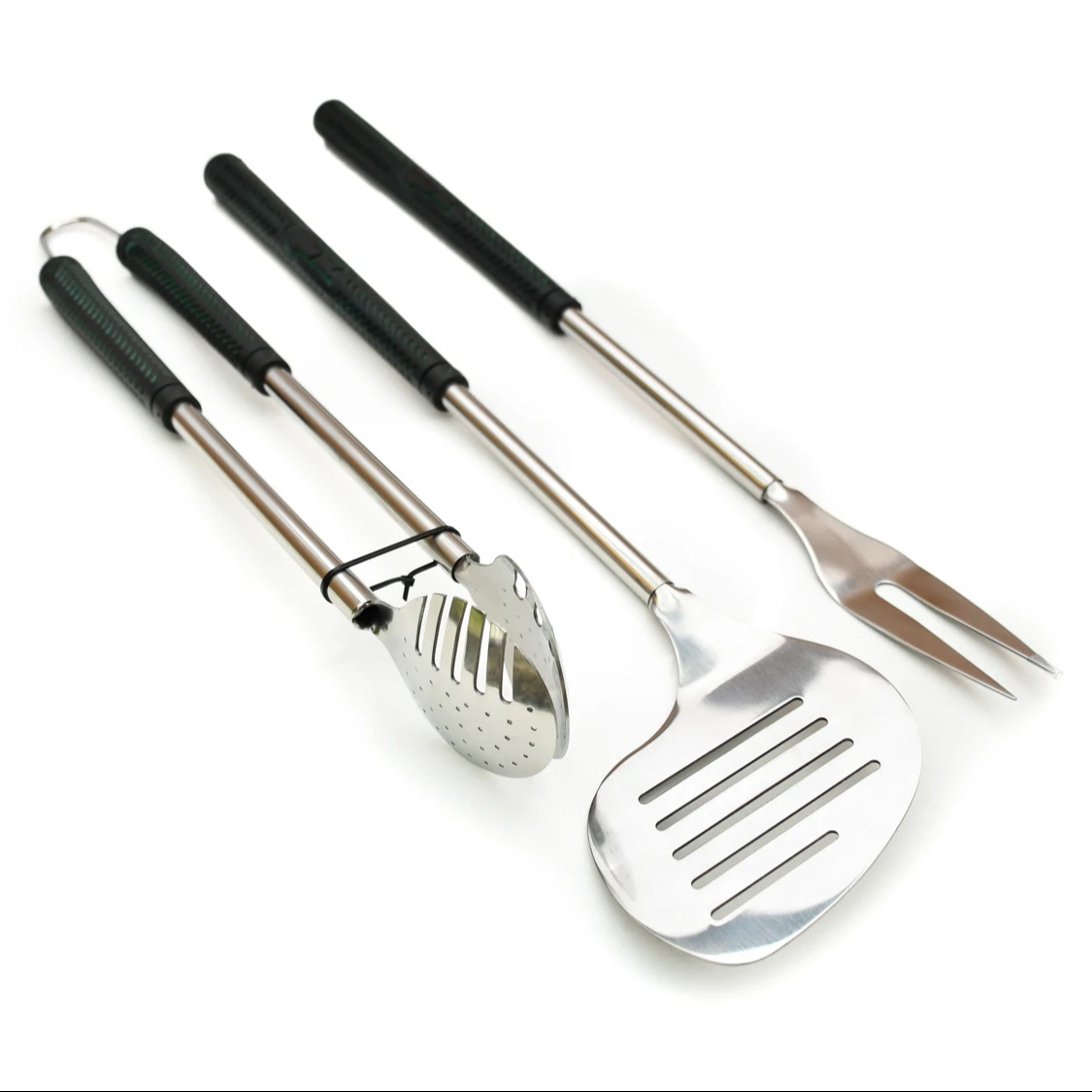 Hot Sale BBQ Tools Set 3 Pcs Including Fork Turner Shovel Bottle Opener Knife Outdoor Accessories