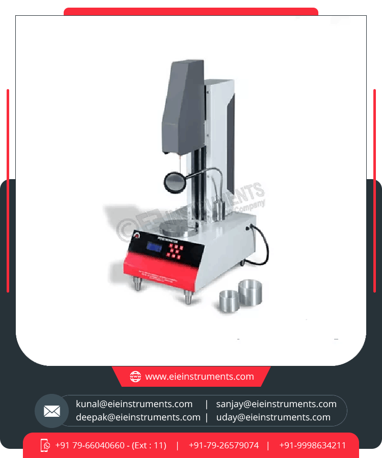 Low Voltage Testing Equipment Universal Penetrometer with Sturdy Cast Iron Base Provides Excellent Support