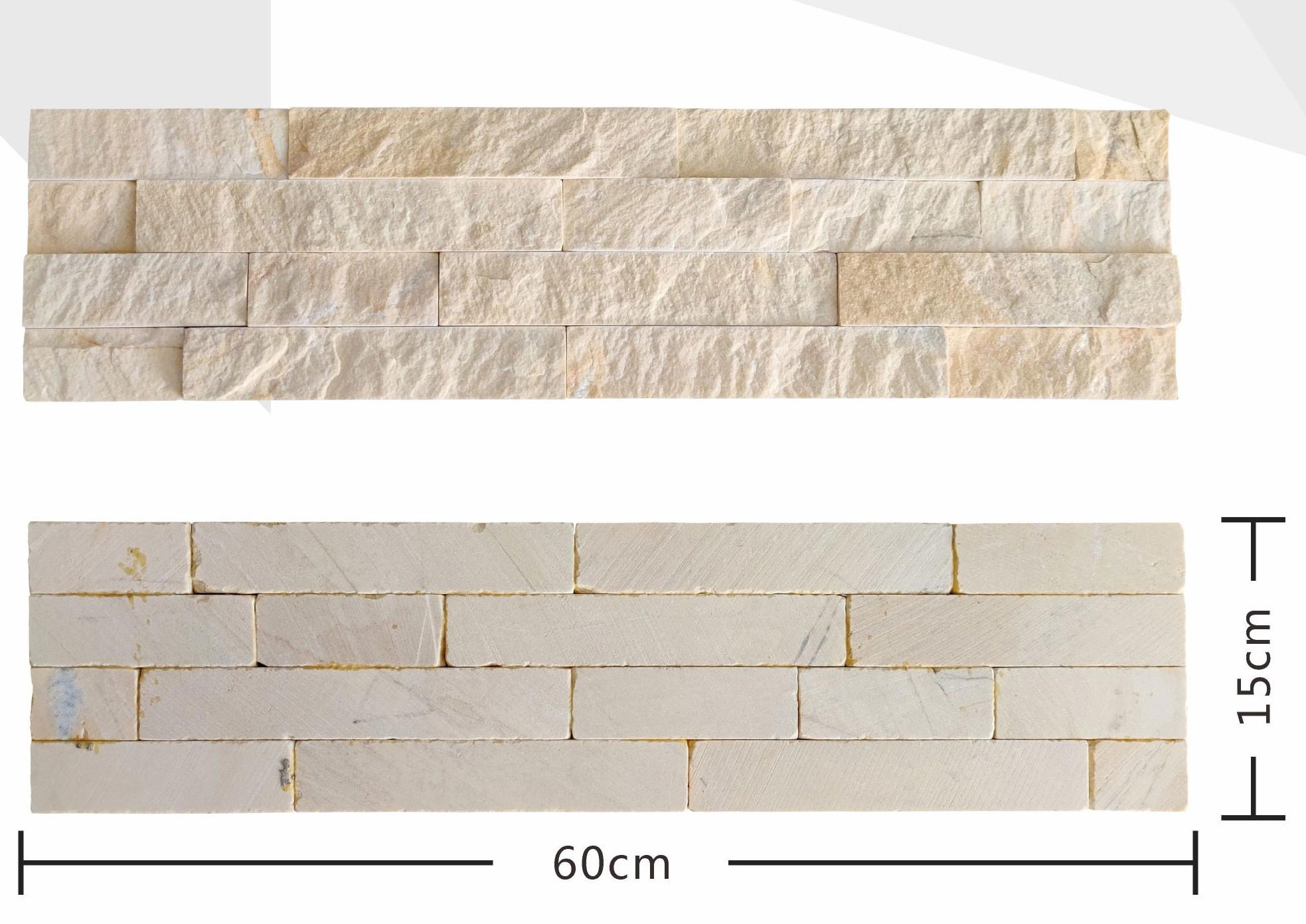 Irregular Honed Surface yellow cultured stone outdoor tone exterior wall cladding tiles for hotel and villa