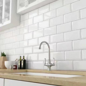 Shower Wash Basin Digital Wall Tiles Glossy Ceramic Kitchen Ceramic Self Adhesive150x150 White EIFFEL Modern Foshan Glazed Tiles