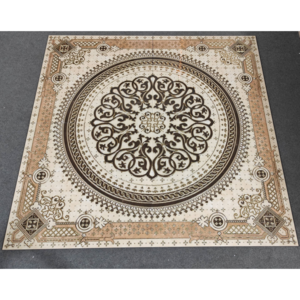 Promotion Luminous Decorative Ceramic Floor TIle Carpet 1200X1200 Medallion Tiles Hall Lobby Floor