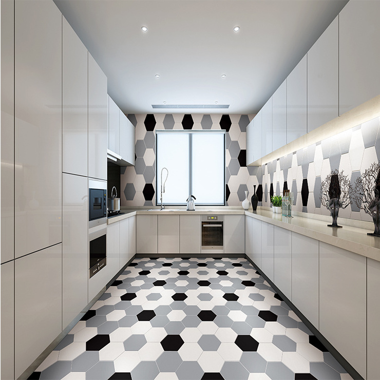 Pure Color Hexagonal Ceramic Wall and Floor Tiles