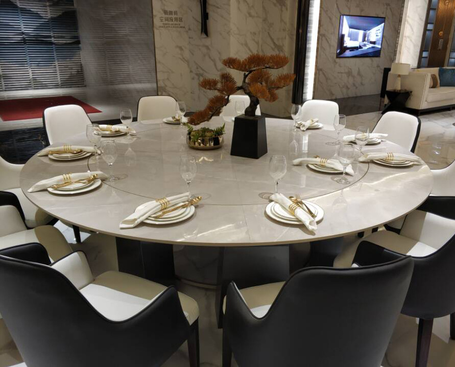 Eiffel New Product big size 600x1200mm carrara white marble porcelain slab dining tables countertop