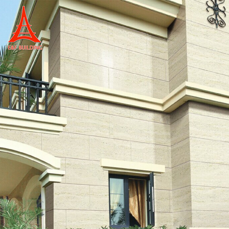 Exterior wall stone tile marble exterior wall cladding tile matte finish outdoor ceramic front house exterior wall tiles