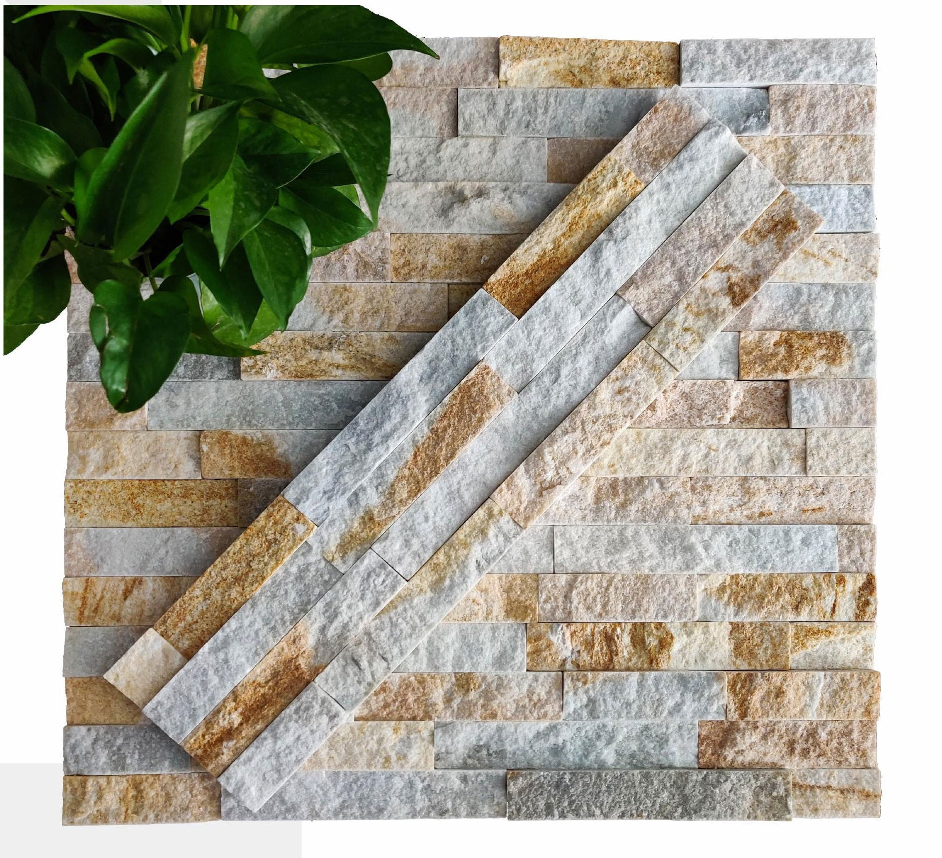 Wholesale Price Natural Slate Culture Thin Stone Veneer Panels Wall Stone For External Exterior Outdoor Wall Cladding