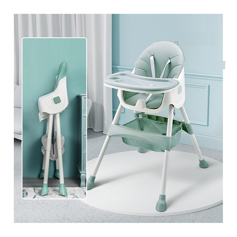 OEM foldable kids chair folding infant Baby High Chairs Feeding Highchair Adjustable Dining for Children eating