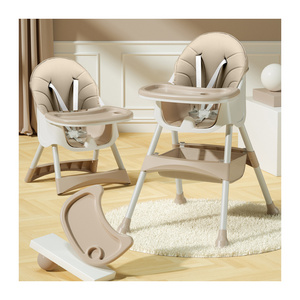 Plastic Folding infant Baby Rocker Bouncer Swing high Chair Rocking modern portable For children Kids Feeding Dining eating OEM