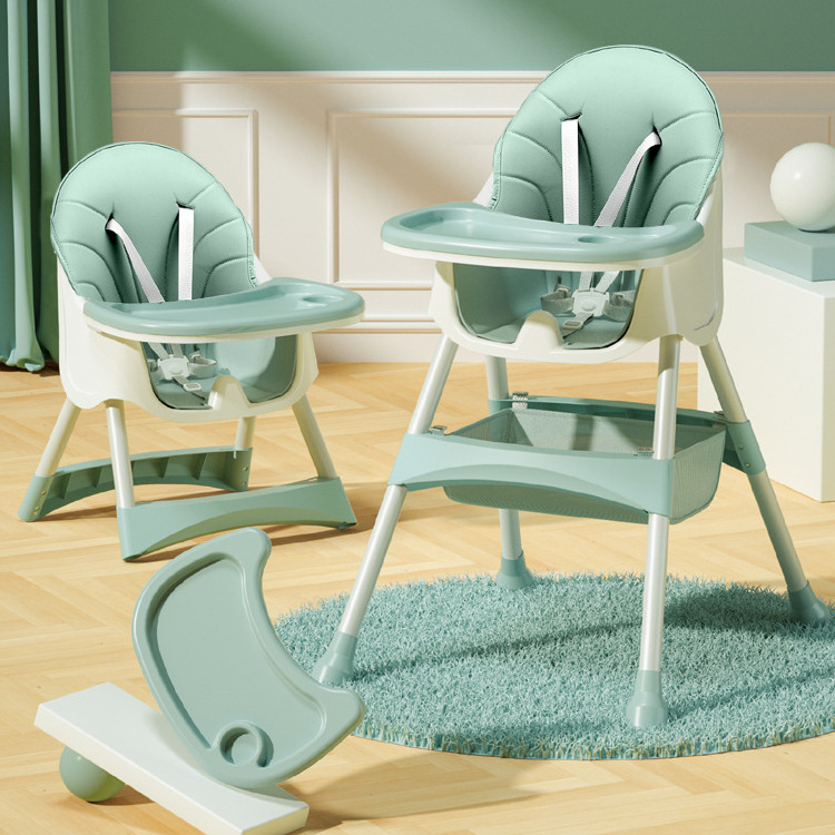 Plastic Folding infant Baby Rocker Bouncer Swing high Chair Rocking modern portable For children Kids Feeding Dining eating OEM