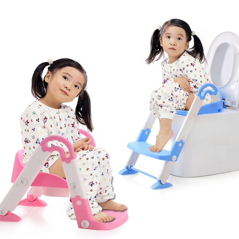 Wholesale kids potty with ladder child potty chair cheap safety baby bidet toilet