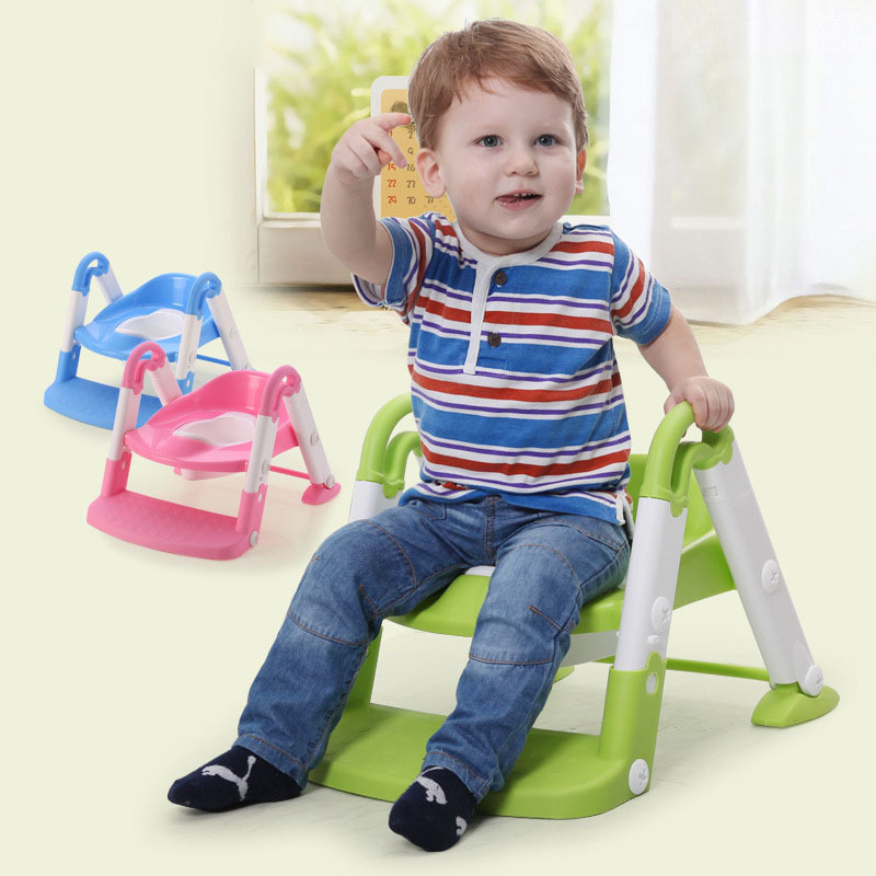 Wholesale kids potty with ladder child potty chair cheap safety baby bidet toilet