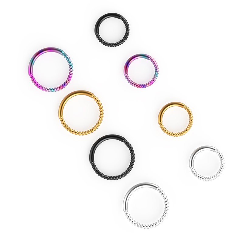 Wholesale 316L Stainless Steel Nose Ring Earring Fashion Jewelry Piercing Jewelry Circle Thread Nose Rings Body Piercing