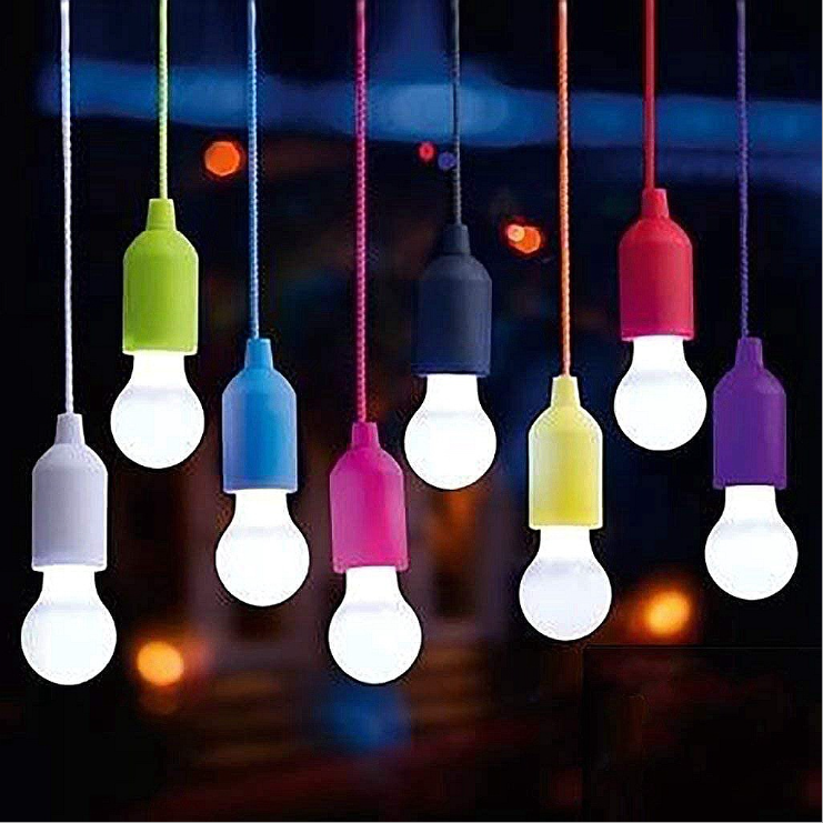 Portable Colorful Rope Lamp Tent Camping IP65 3*AAA battery Energy Saver Smart Led Light Bulbs