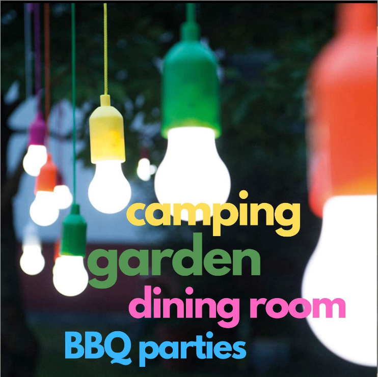 Portable Colorful Rope Lamp Tent Camping IP65 3*AAA battery Energy Saver Smart Led Light Bulbs