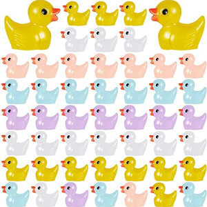 Mini Resin Slime Charms Duck Miniature Duck Figures miniature ducks plastic animals