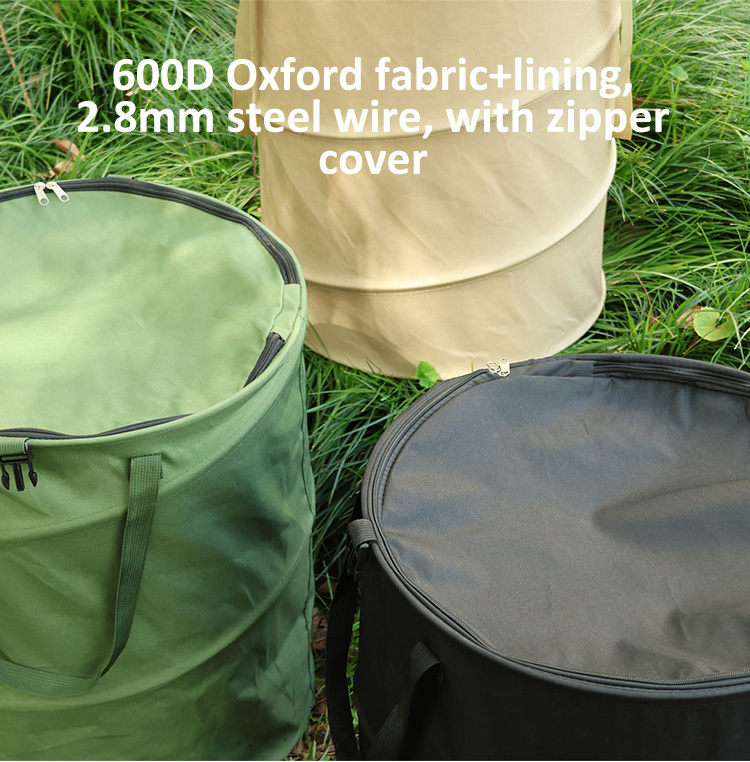 Large Capacity Garden Bags Heavy Duty Yard Weeds Grass Container Light Trash Garbage Waste Leaf Storage Bag