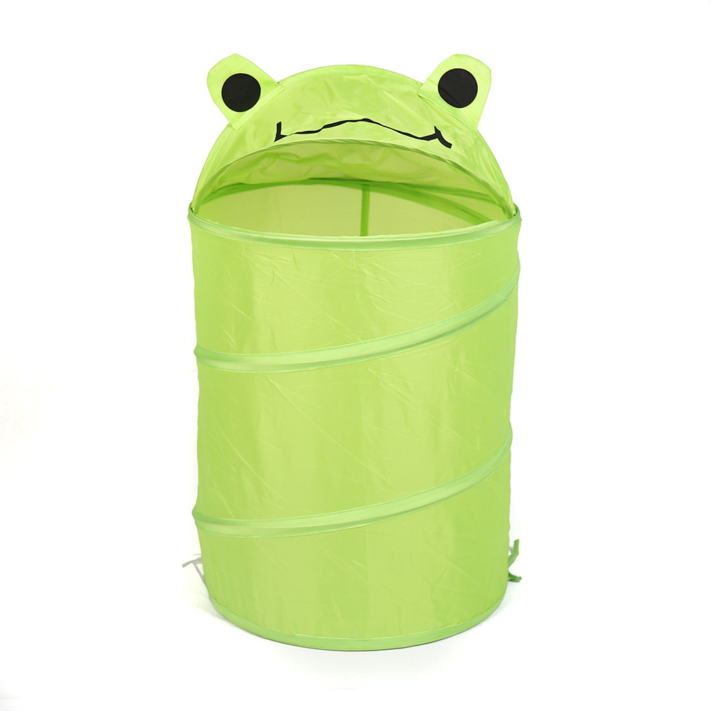 Cartoon small dirty clothes basket is used to organize children's clothes and toys Cute storage basket