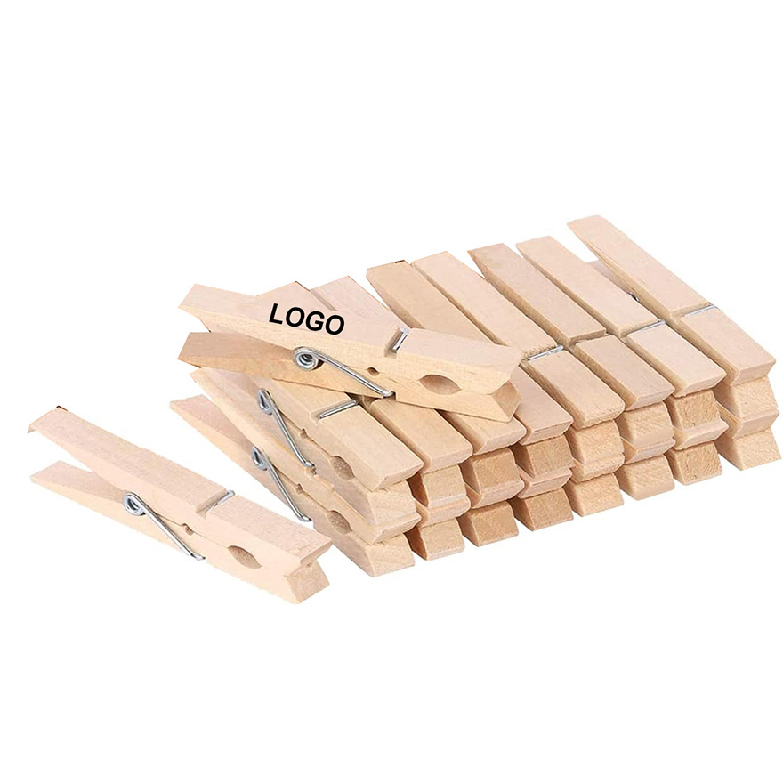 7.2cm Birch Wooden Peg Natural Clothes Drying Wooden Clothespins Photo Pegs Wooden Clips Hardwood Clothes Pegs