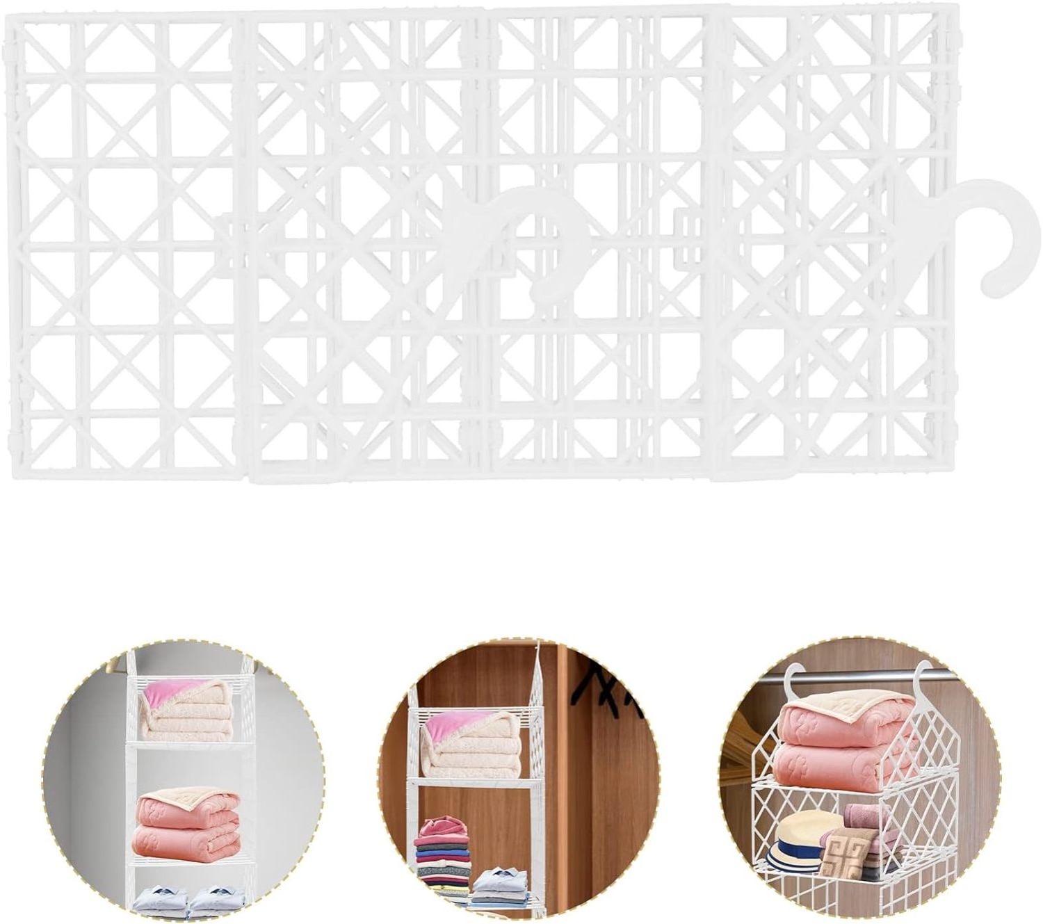 Hot-Selling Wardrobe Multilayer Shelving Storage Basket Hangers Closet Organizer Clothes Storage Bag