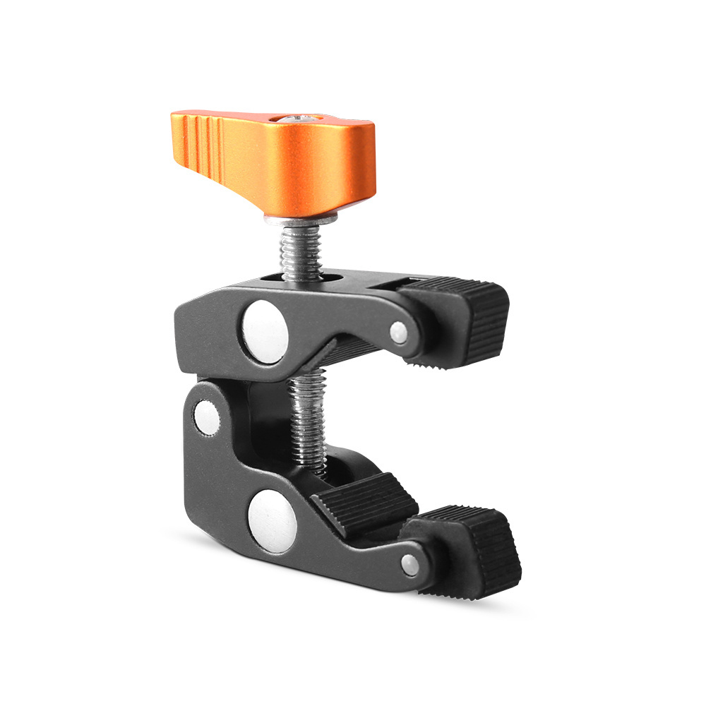 E-IMAGE EI-A05S Aluminum camera Clamp  for On Camera Field Monitor,  Magic Arms,LED lights