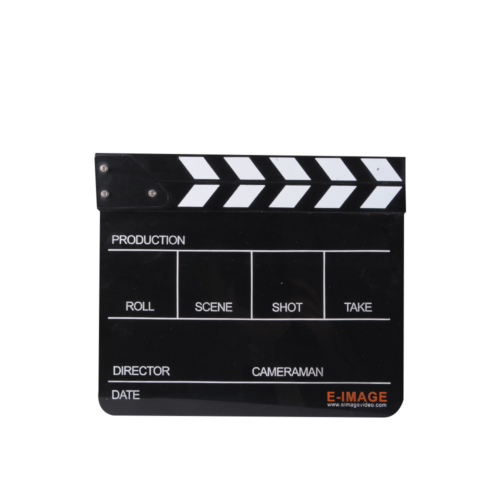 E-IMAGE ECB-01 Acrylic black colour acrylic movie photography  clapper board