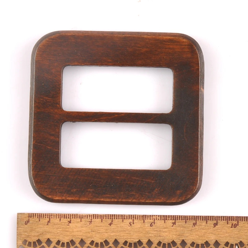 Wooden Round Ring Belt Buckle For Clothes Bag Accessories Apparel Garment Ornament Handmade DIY Accessories Windcoat Decor