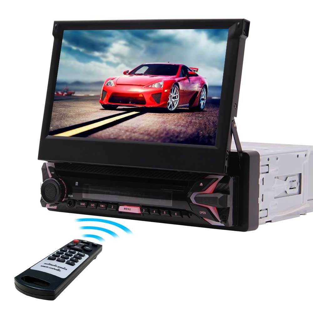 Universal single din 7 inch touch screen car cd dvd player bt5.0 wifi navigation autoradio 1 din android with wireless carplay