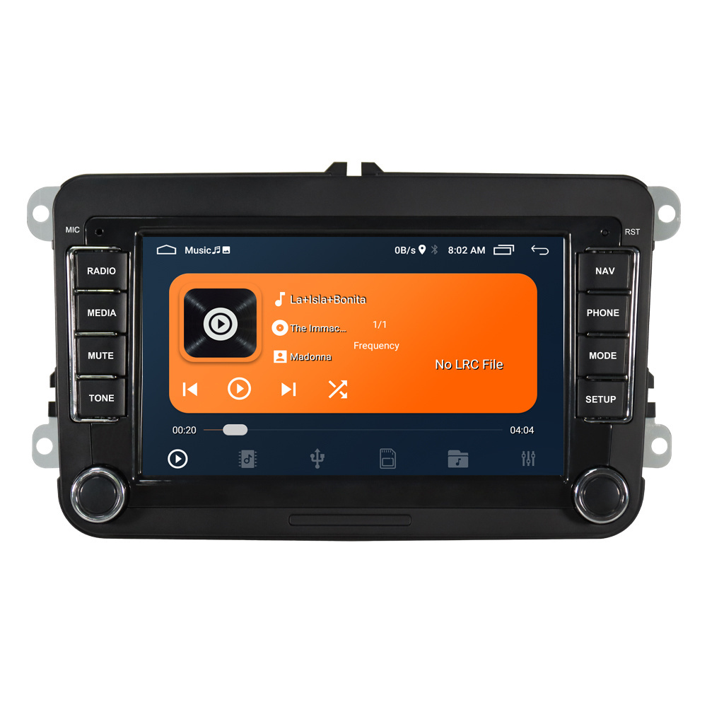 7 Inch GPS Car Video Android 13 For VW Golf Polo Beetle Amarok Touran polo passat Car DVD Player with Wireless Carplay