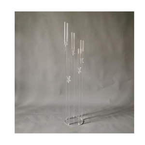 Event Candlesticks For Candles 5 Arms Acrylic Candle Holder Wedding Candelabra Centerpieces