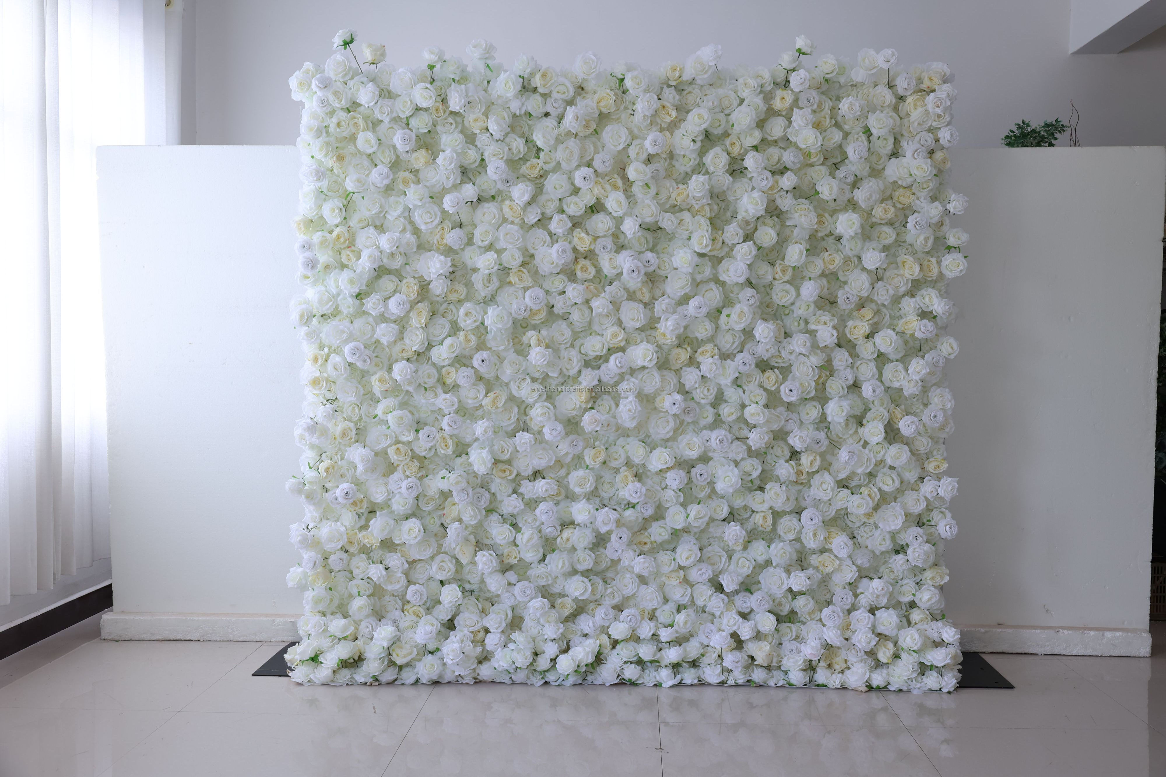 Custom Flower Wall White Floral Wall Nursery Decor Salon Flower Wall Baby Shower Gift Baby Room Decor