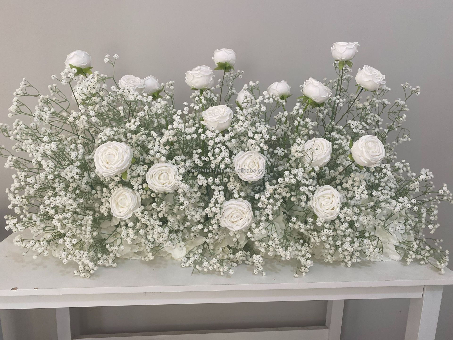 Artificial Babies Breath White Flowers Arch Runner Flower Arrangement Landscaping Wedding Decoration Artificial Flower