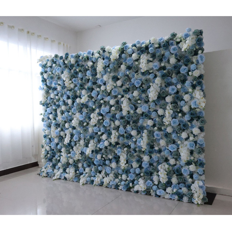 Factory supply backdrop decoration hanging artificial flowers wholesale wedding flower wall