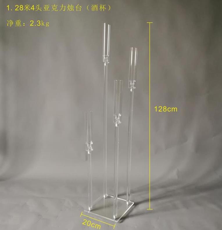 Event Candlesticks For Candles 5 Arms Acrylic Candle Holder Wedding Candelabra Centerpieces