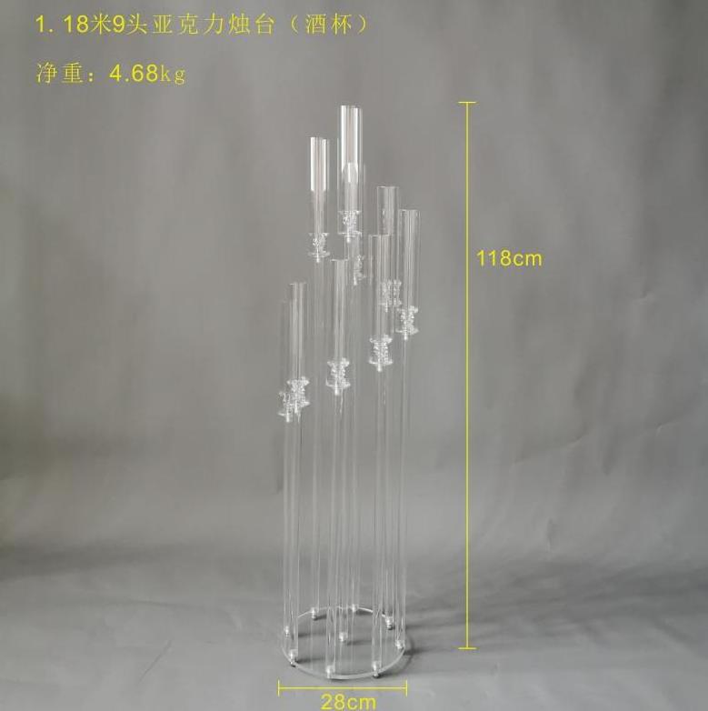 Event Candlesticks For Candles 5 Arms Acrylic Candle Holder Wedding Candelabra Centerpieces