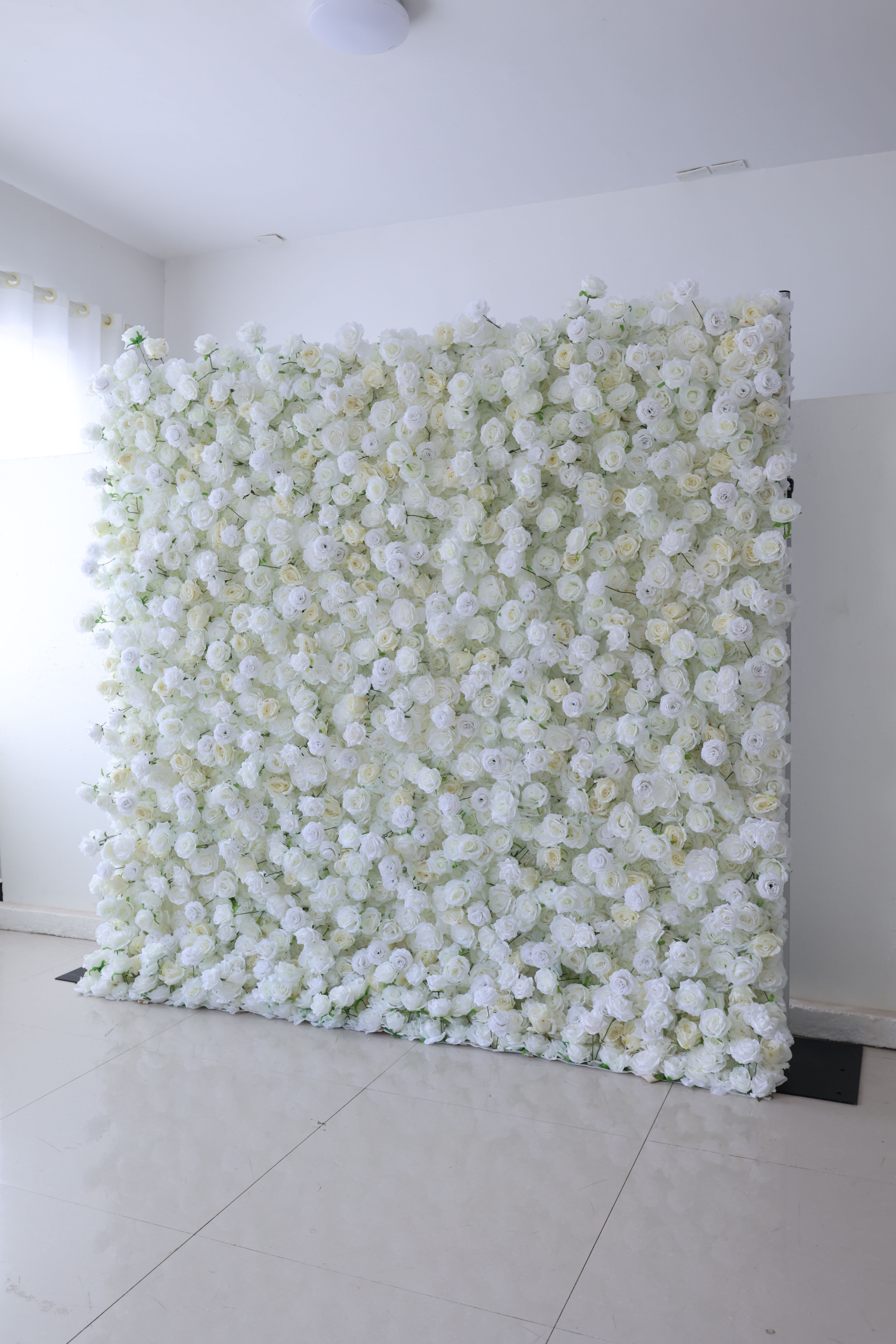 Custom Flower Wall White Floral Wall Nursery Decor Salon Flower Wall Baby Shower Gift Baby Room Decor