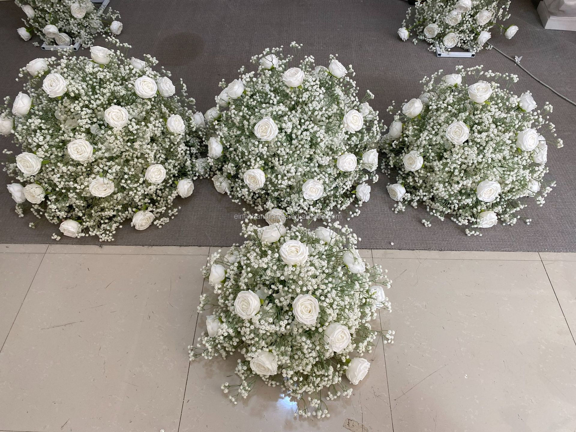 Artificial Babies Breath White Flowers Arch Runner Flower Arrangement Landscaping Wedding Decoration Artificial Flower